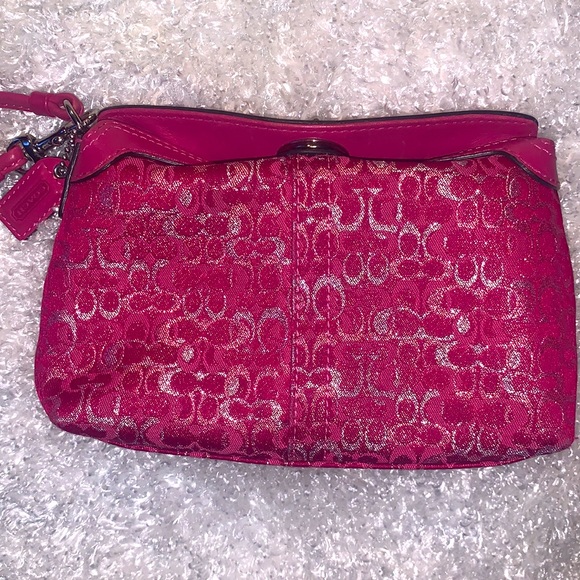 Coach Glitter Letter Clutch Purse - Picture 3 of 11